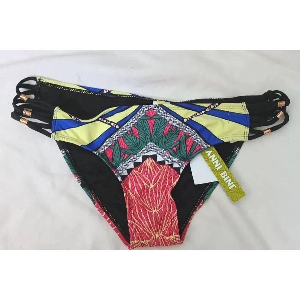 NWT GB Gianni Bini BIKINI Bottom Swim Women's  Retro Pant M